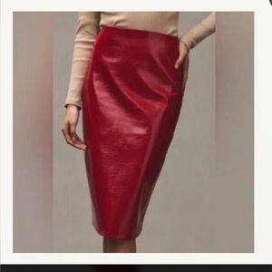 Sunday in Brooklyn faux leather pencil skirt